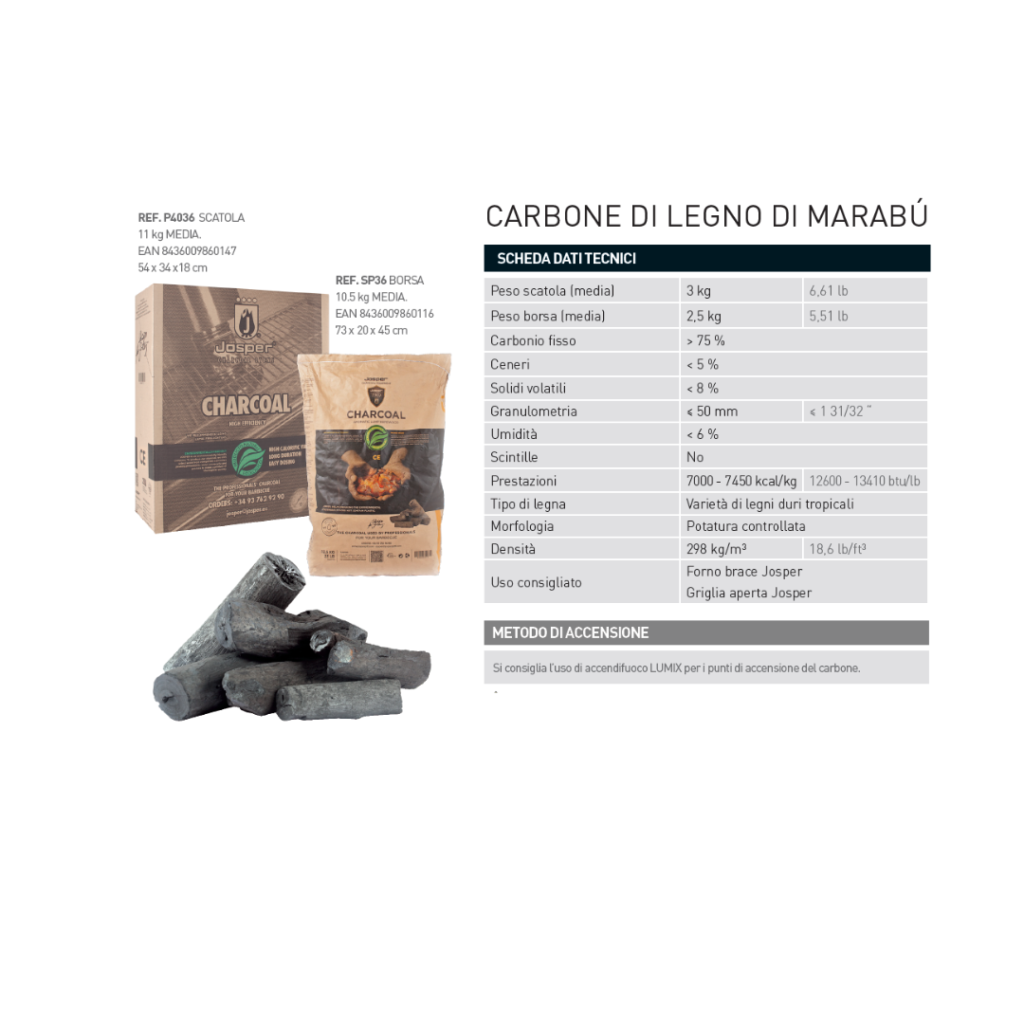 Carbone legno di marabù